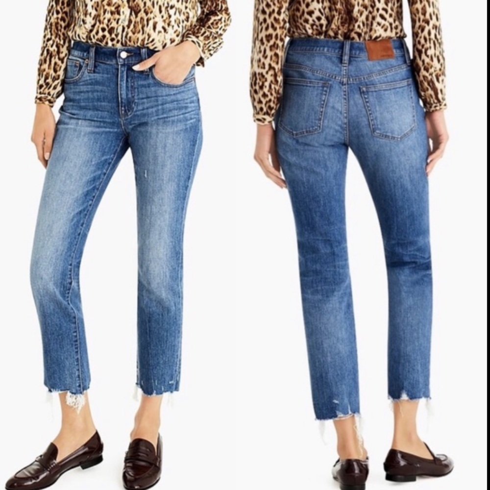 J Crew Slim broken in boyfriend jeans